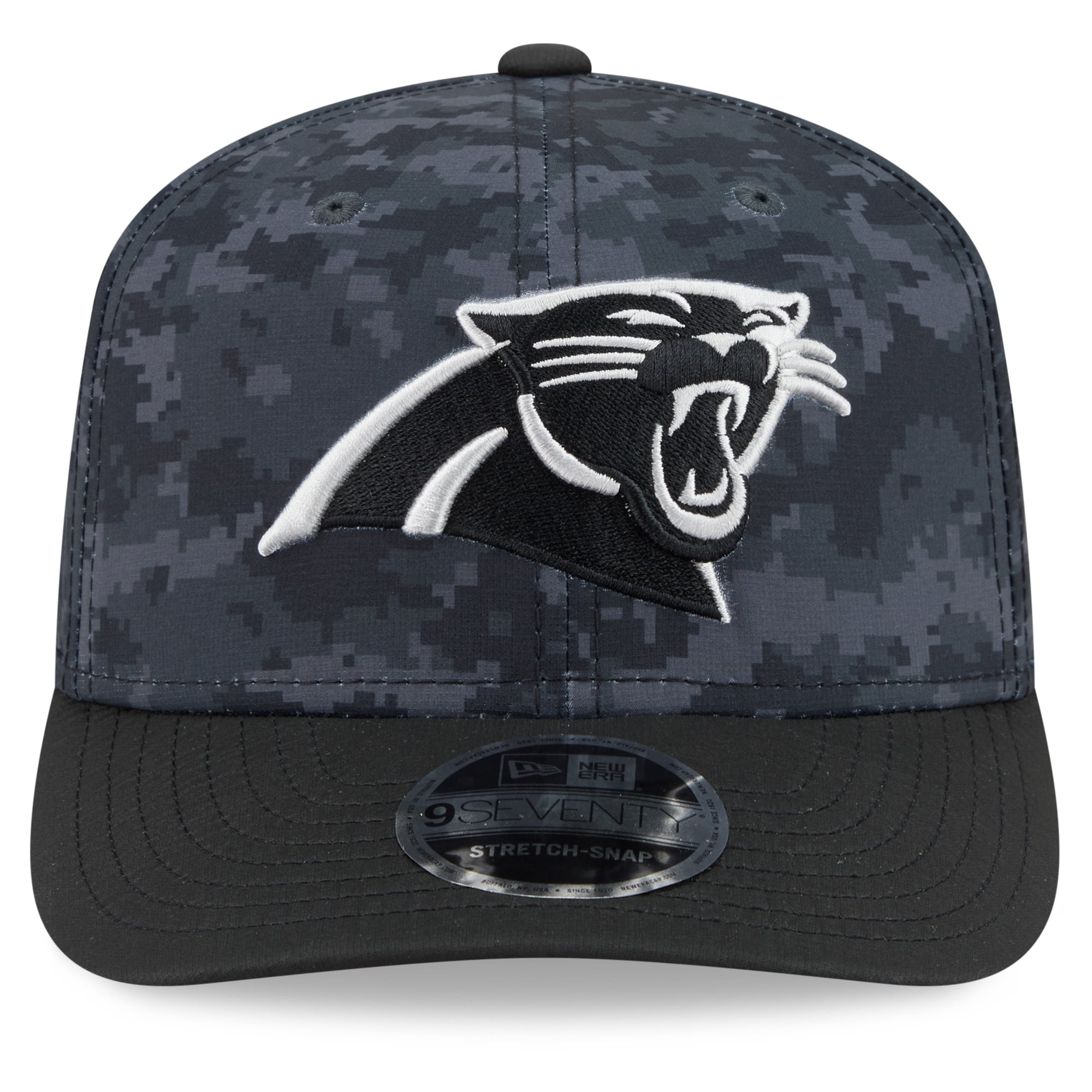 Casquette ajustable New Era Black Carolina Panthers 2026 Salute To Service 9SEVENTY pour jeunes