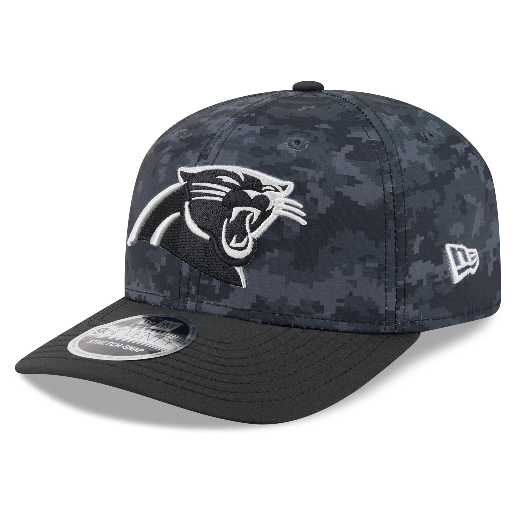 Casquette ajustable New Era Black Carolina Panthers 2026 Salute To Service 9SEVENTY pour jeunes
