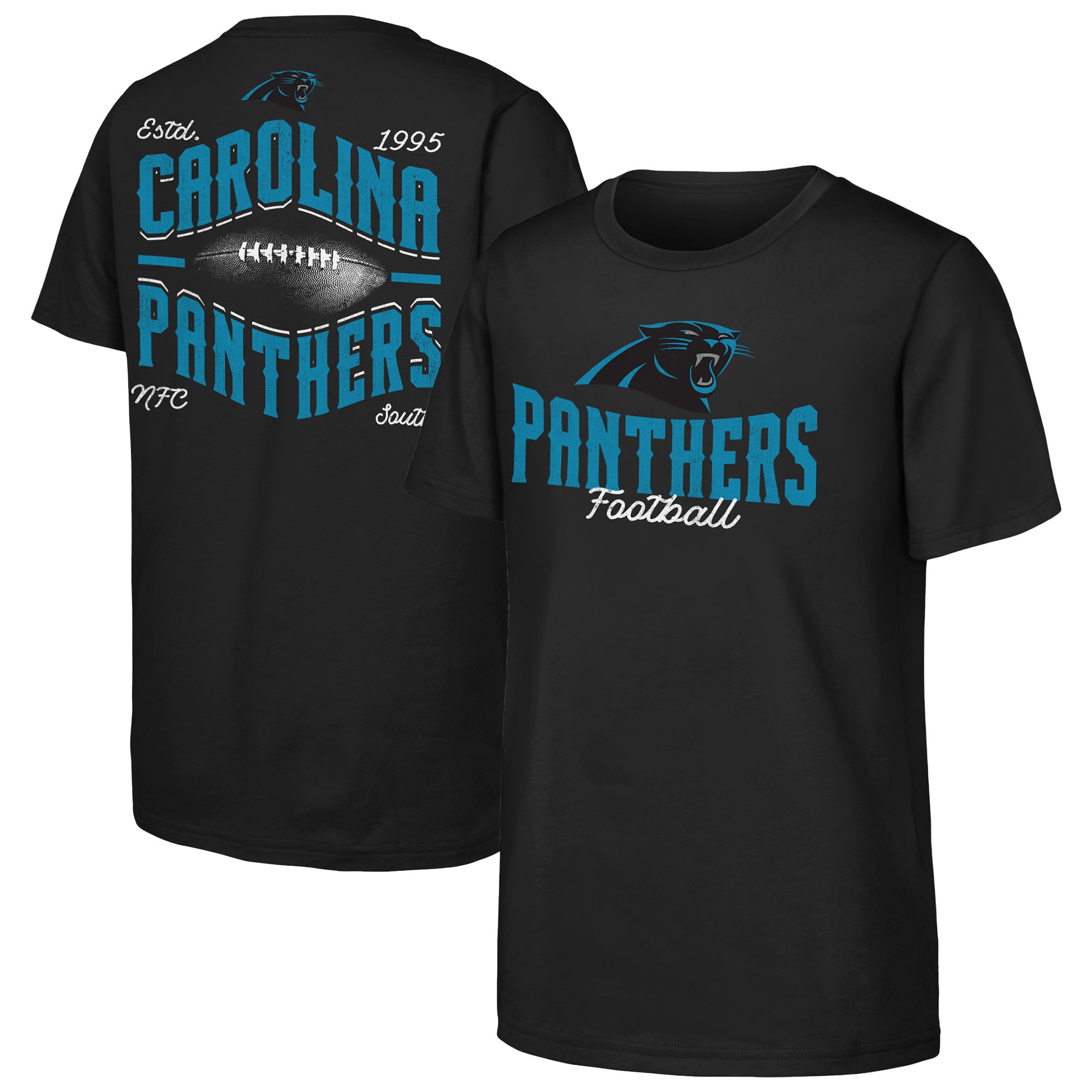 Youth Outerstuff  Black Carolina Panthers Top Pick T-Shirt