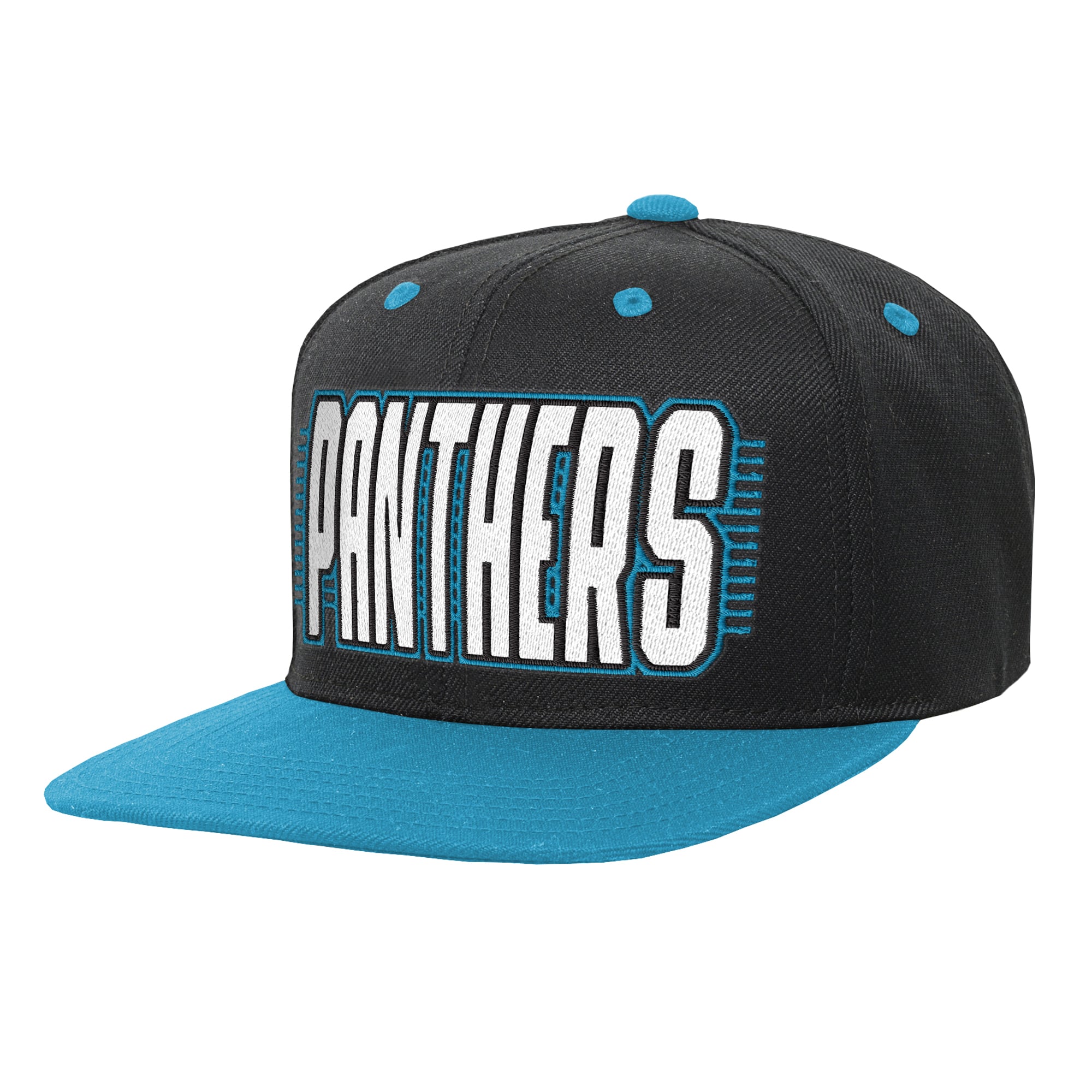 Casquette snapback noire et bleue des Panthers de la Caroline pour jeunes