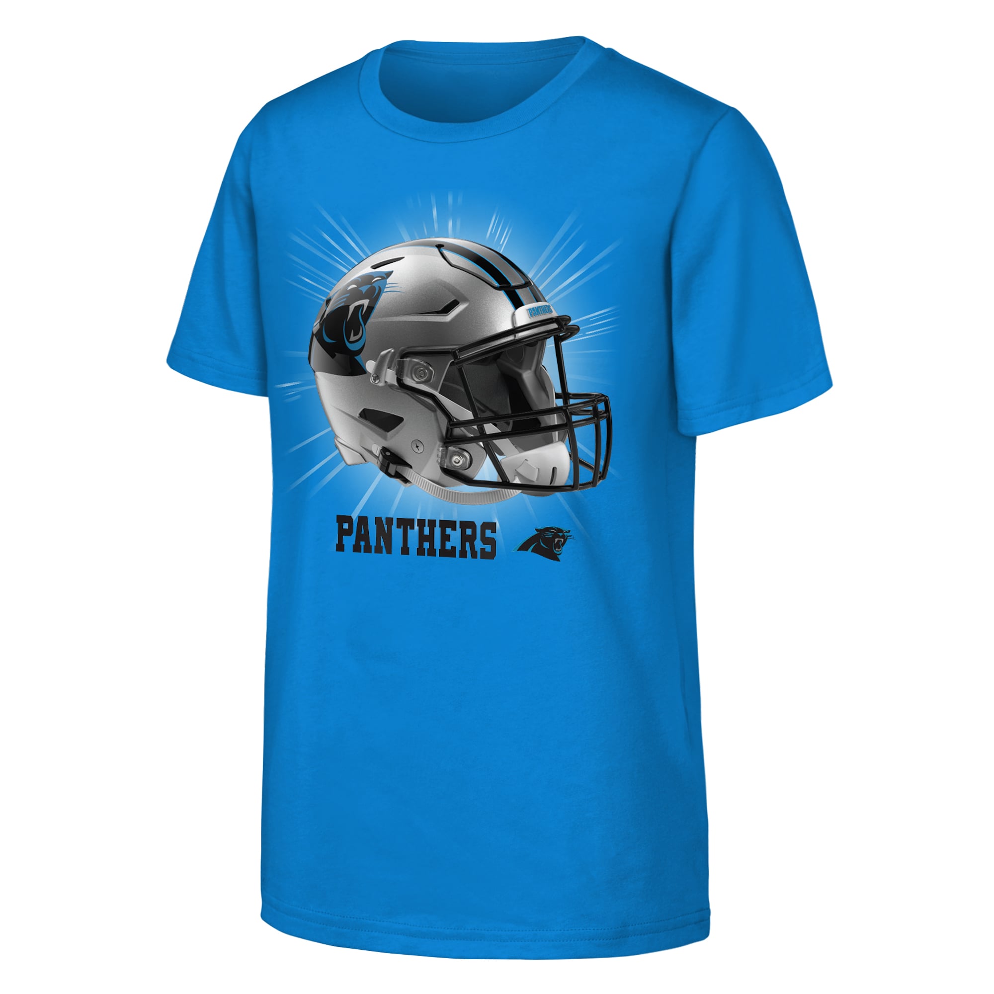 T-shirt Outerstuff bleu pour jeunes, esprit de victoire des Panthers la Caroline