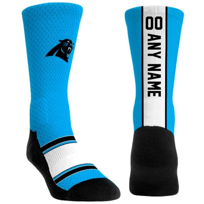  Carolina Panthers Rock Em Youth Custom Jersey Crew Socks - Blue