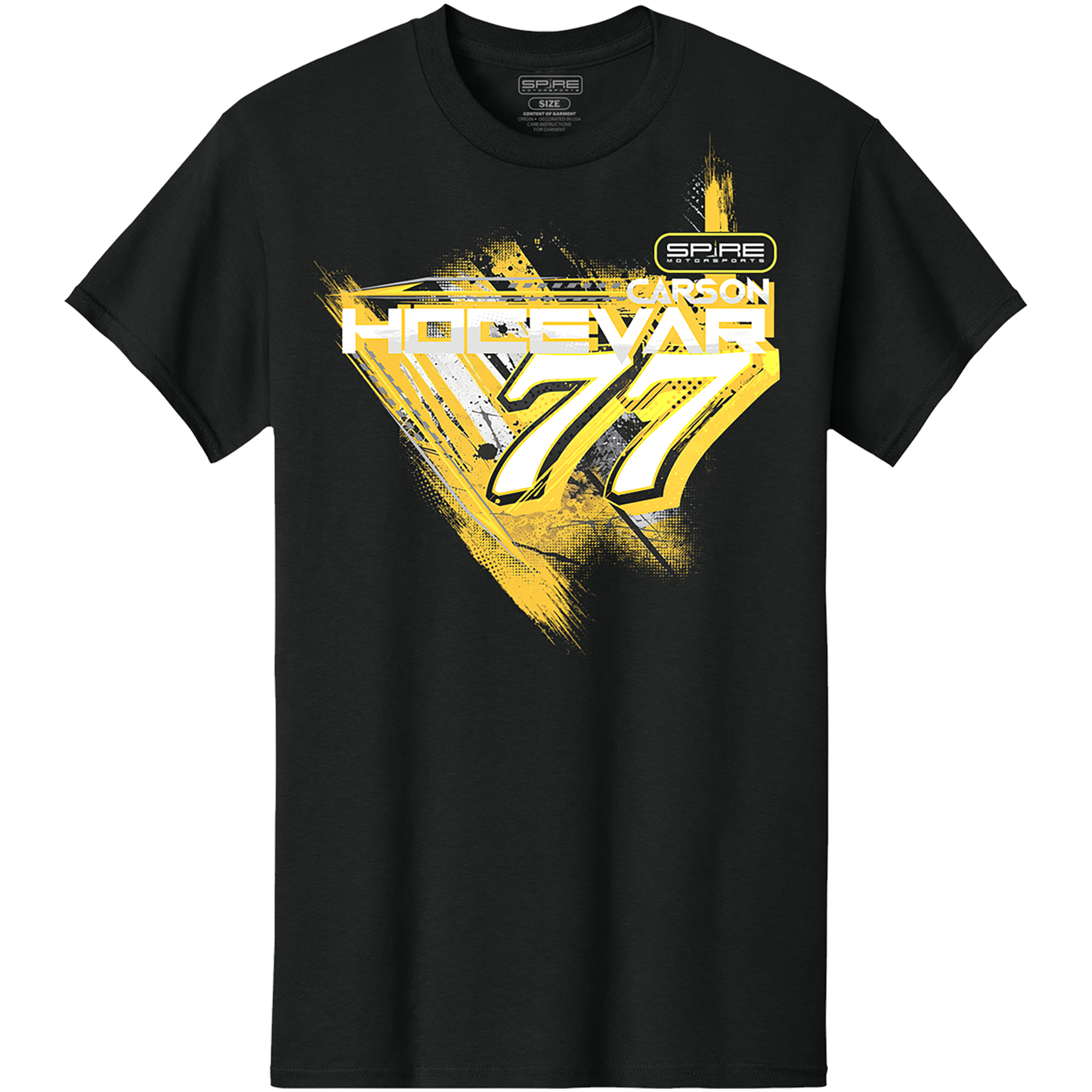 T-shirt noir Spire Motorsports Carson Hocevar Zeigler pour homme