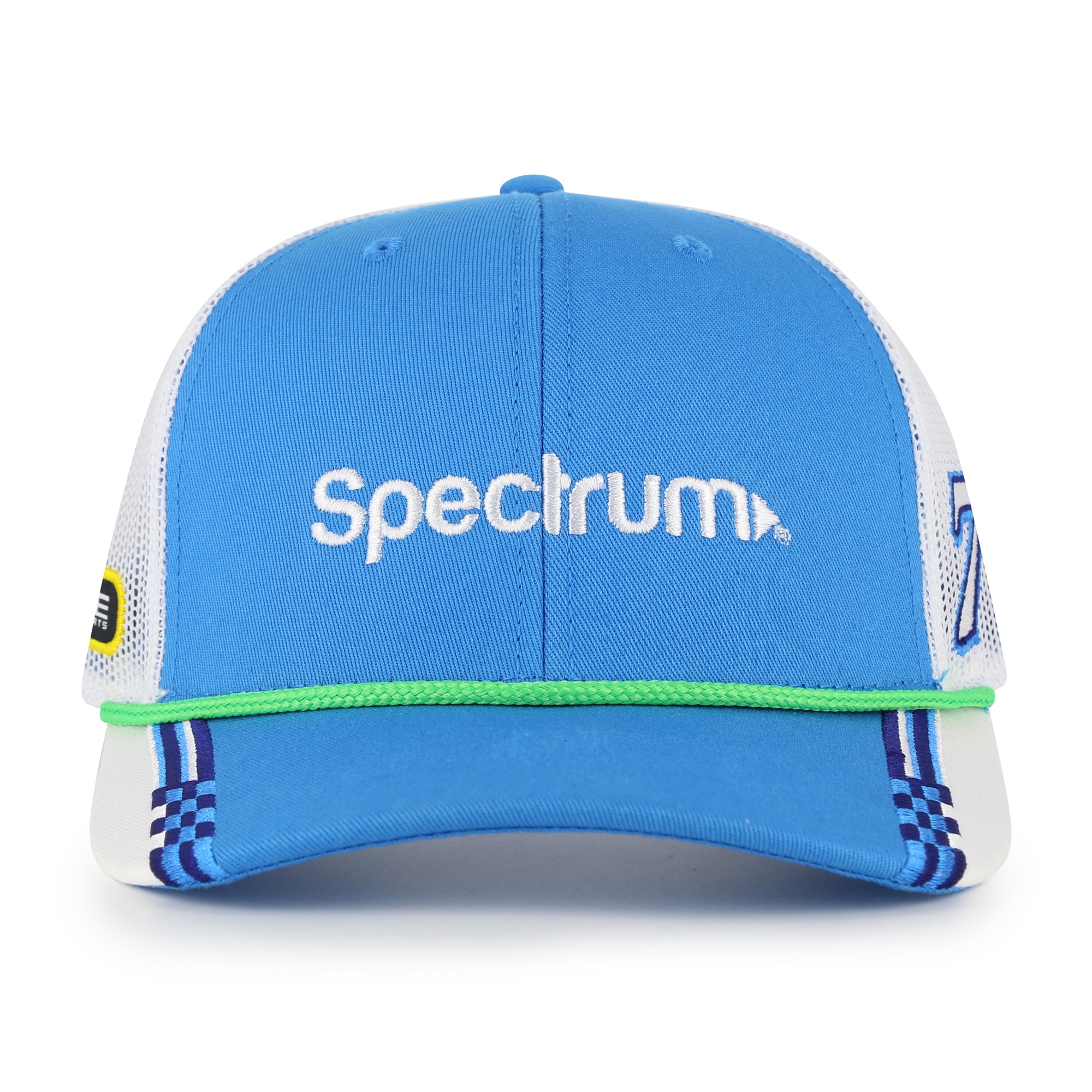 Chapeau à carreaux Royal Carson Hocevar pour homme, modèle The Game, ajustable par corde.
