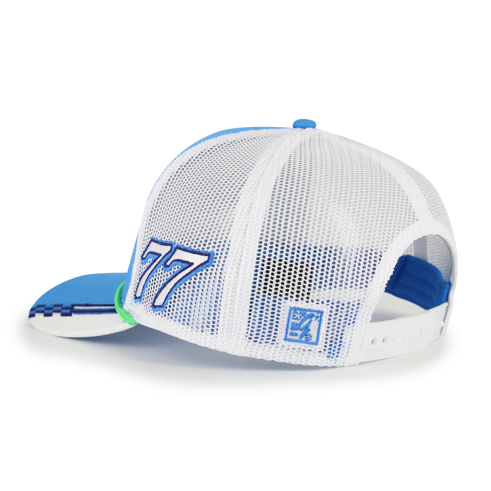 Chapeau à carreaux Royal Carson Hocevar pour homme, modèle The Game, ajustable par corde.
