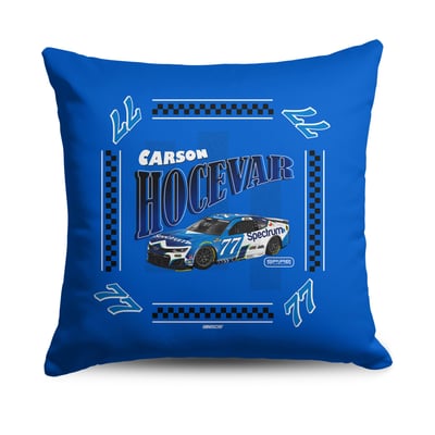 Carson Hocevar The Northwest Group Whimsical Checks 18" x 18" Throw Pillow