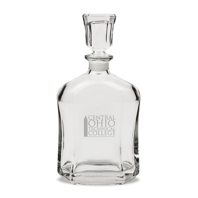 Central Ohio Technical College 23.75oz. Crystal Whisky Decanter