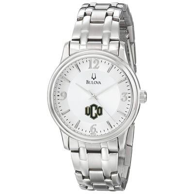 Central Oklahoma Bronchos Bulova Stainless Steel Quartz Watch - Silver