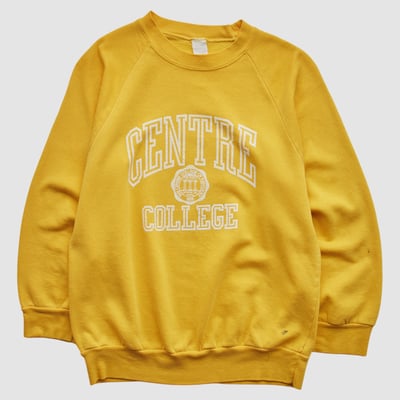 Centre College Colonels Famous 80s Pullover Sweatshirt - Yellow - XS by Fanatics Real Vintage