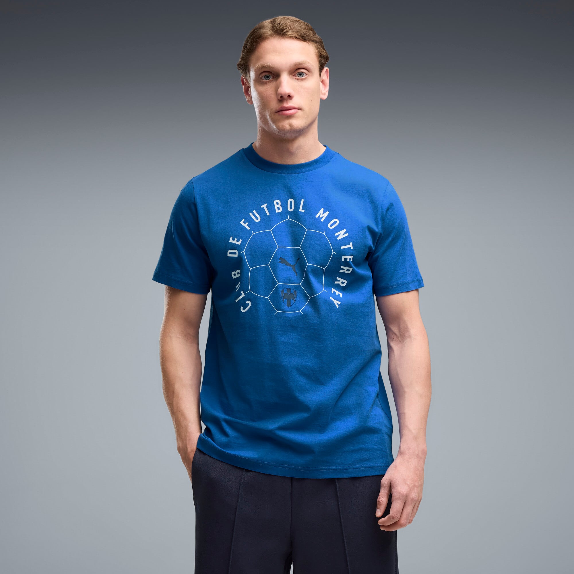 T-shirt Puma bleu CF Monterrey ftblCulture pour homme