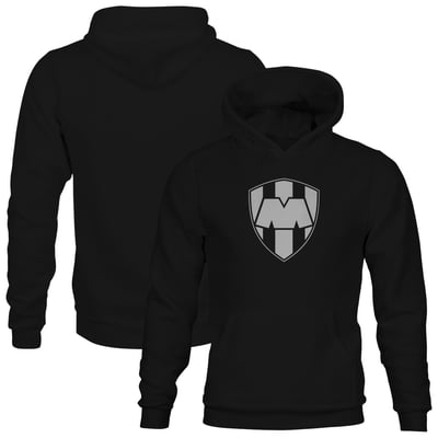  CF Monterrey 1863FC Youth Mono Badge Fleece Hoodie - Black