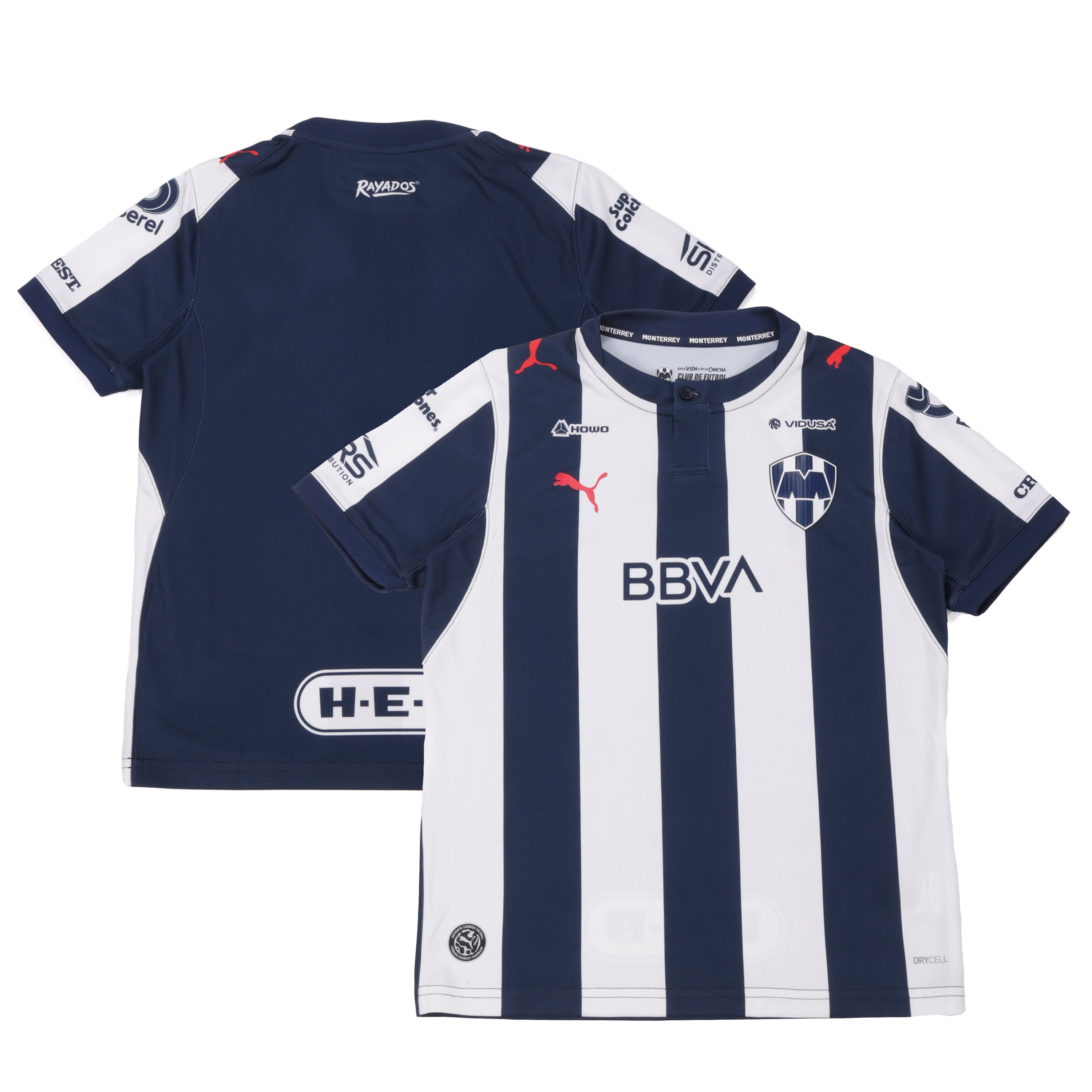 Youth Puma Navy CF Monterrey 2026/27 Home Replica Jersey