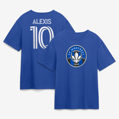 Alexis Sanchez CF Montreal Authentic Stack Name & Number T-Shirt - Blue