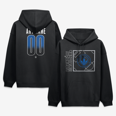 CF Montreal Big & Tall Home Field Pop Personalized Name & Number Hoodie - Black