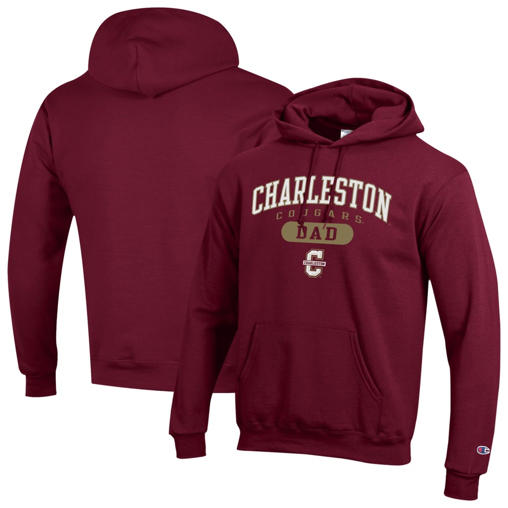 Men's Champion Maroon Charleston Cougars Dad Pill Box Eco Powerblend Hoodie