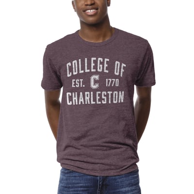 Charleston Cougars League Collegiate Wear 1274 Victory Falls T-Shirt - Heather Maroon