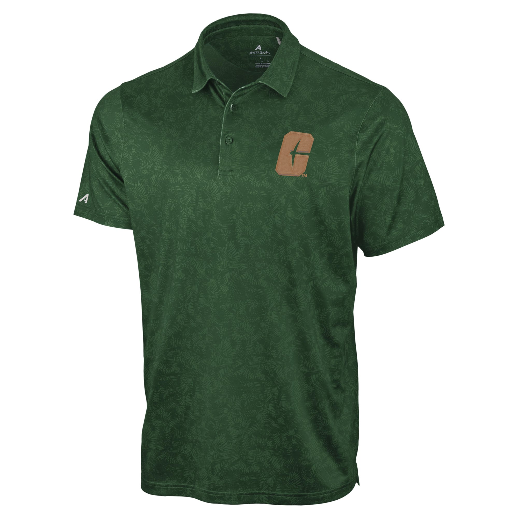 Polo Lush vert Antigua pour homme des Charlotte 49ers