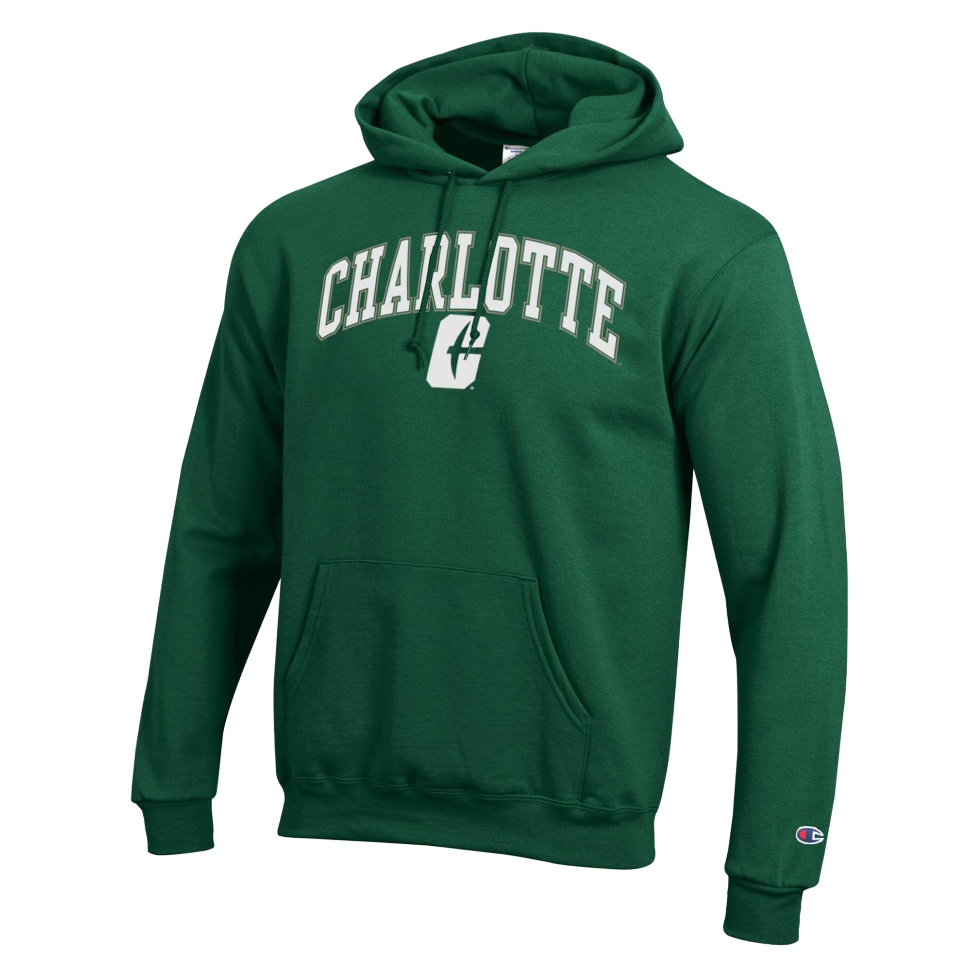 Sweat à capuche Champion vert Charlotte 49ers Powerblend pour homme