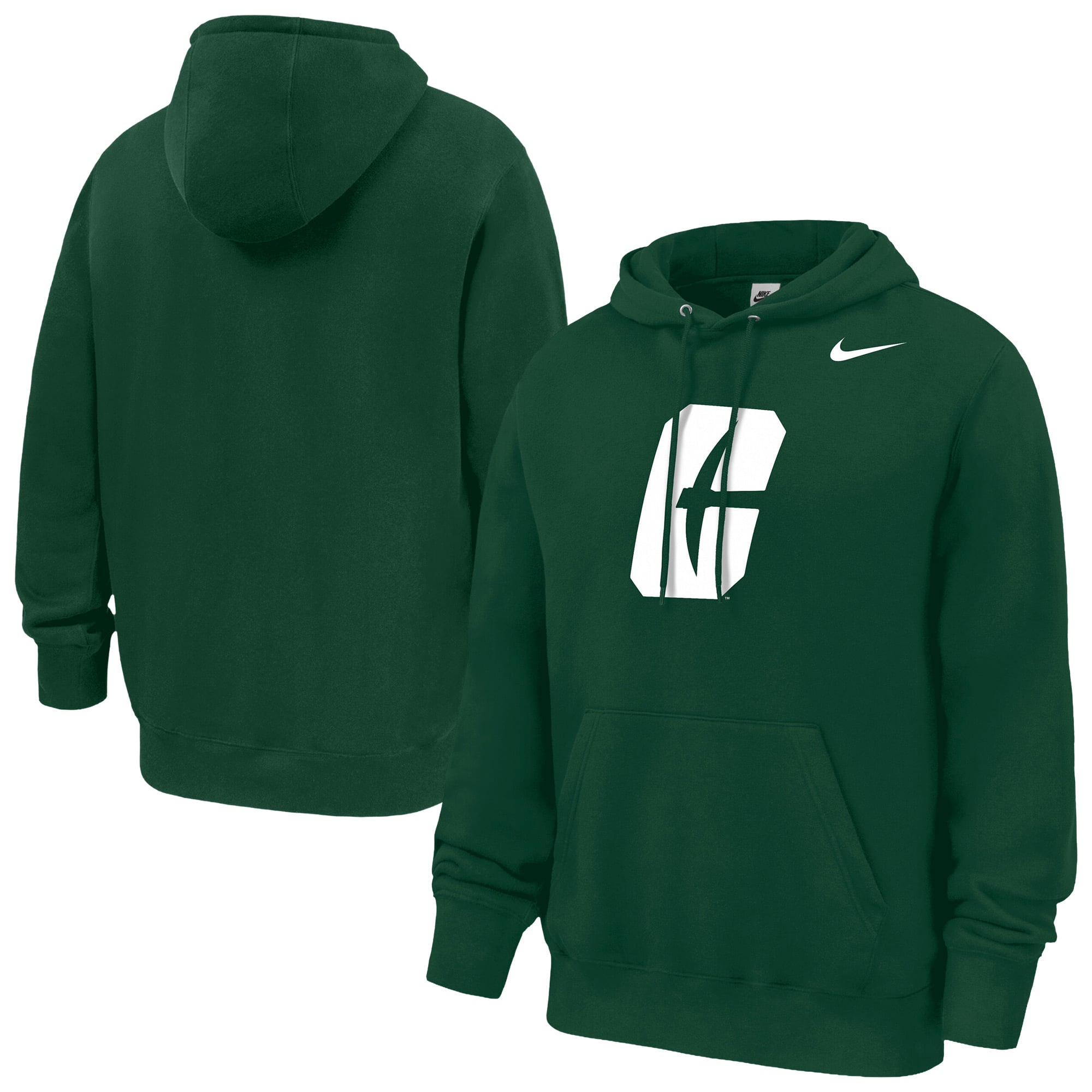 Sweat à capuche en polaire Nike vert Charlotte 49ers Club pour homme