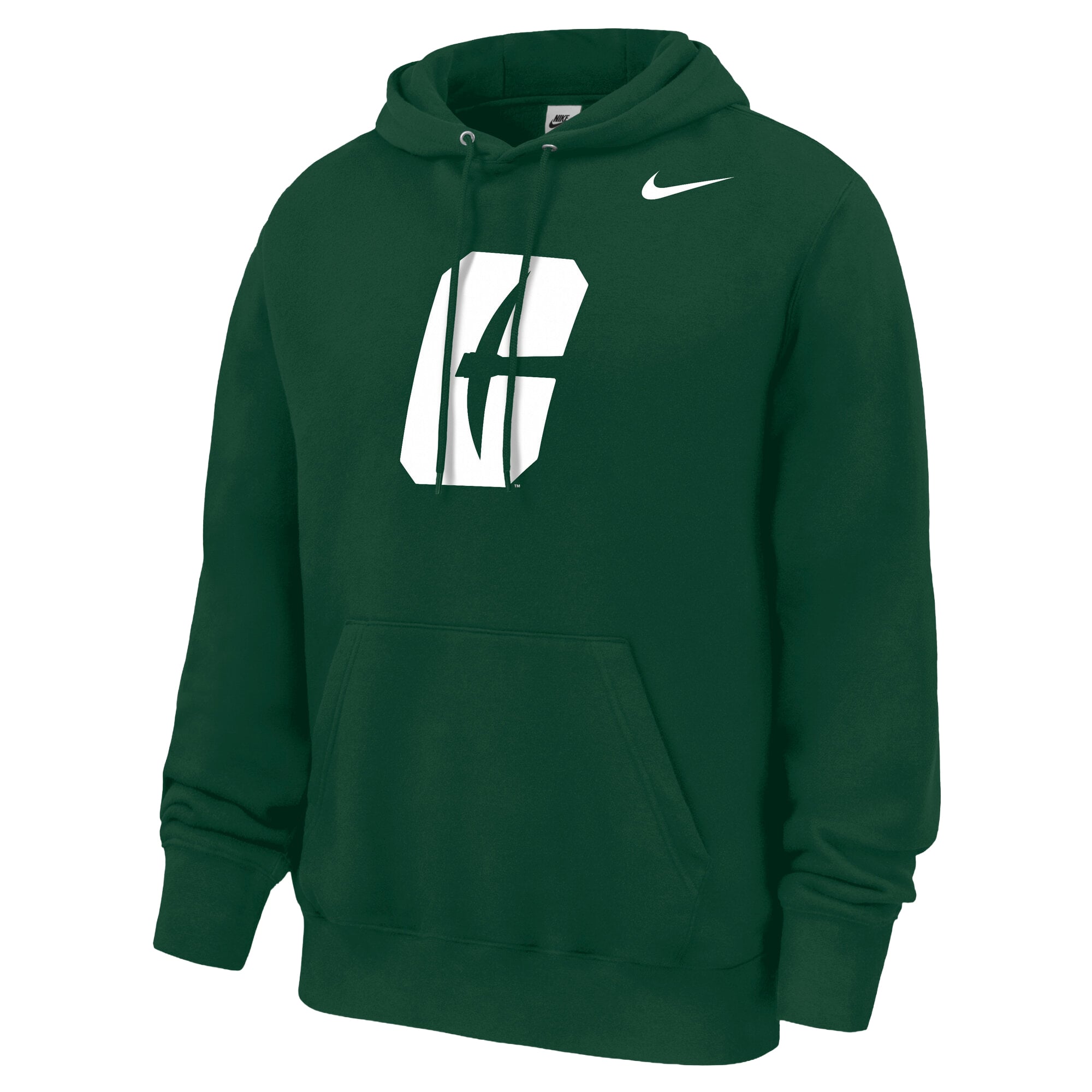 Sweat à capuche en polaire Nike vert Charlotte 49ers Club pour homme