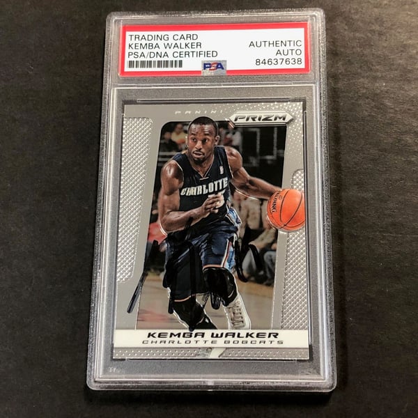 Kemba Walker Autographed Trading Cards, Signed Kemba Walker 