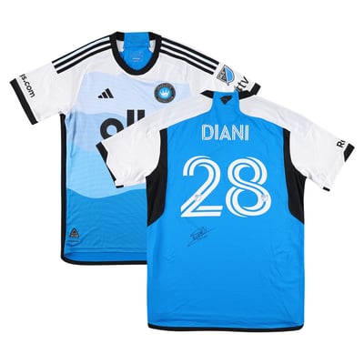 Maillot bleu n° 28 porté en match par Djibril Diani (Charlotte FC) lors de la saison 2025 de la MLS, taille XL (Fanatics Authentic)