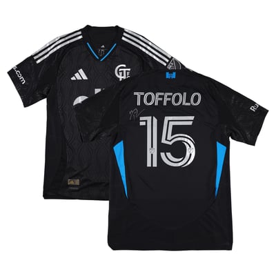 Maillot noir n° 15 porté en match par Harry Toffolo (Charlotte FC) lors de la saison 2025 de la MLS, taille M (Fanatics Authentic) - Authentique et dédicacé
