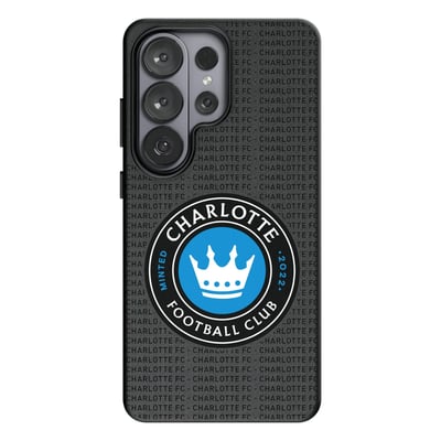  Charlotte FC Keyscaper Text Backdrop Magnetic Bump Case - Black