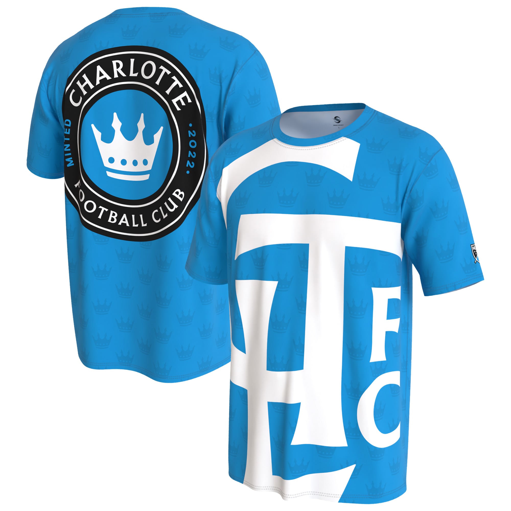 Men's Charlotte FC ProSphere Blue Logo T-Shirt