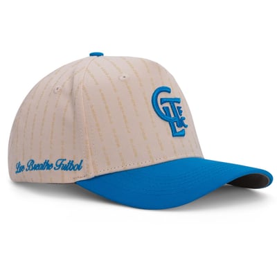 Casquette unisexe Charlotte FC Live Breathe Futbol à rayures fines - Naturel