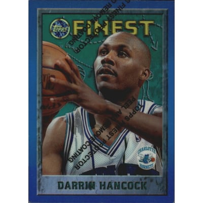 1995-96 Finest Refractors #157 Darrin Hancock