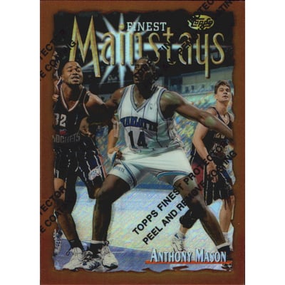 1996-97 Finest Refractors #218 Anthony Mason B