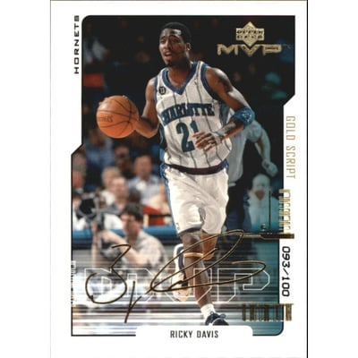 2000-01 Upper Deck MVP Gold Script #17 Ricky Davis