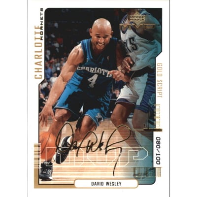 2000-01 Upper Deck MVP Gold Script #20 David Wesley