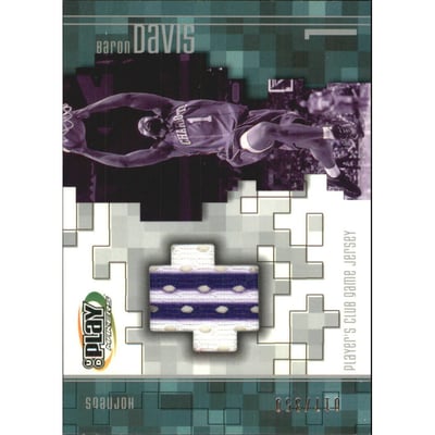 2001-02 Upper Deck Playmakers PC Game Jersey #BDJ Baron Davis