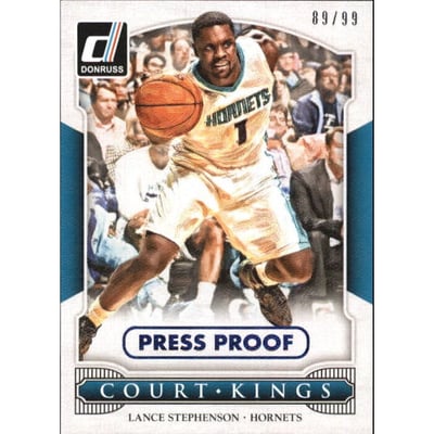 2014-15 Donruss Court Kings Press Proofs Blue #41 Lance Stephenson