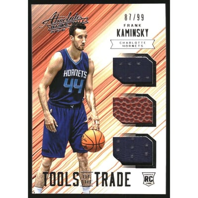 2015-16 Absolute Memorabilia Tools of the Trade Rookie Materials Trio #9 Frank Kaminsky