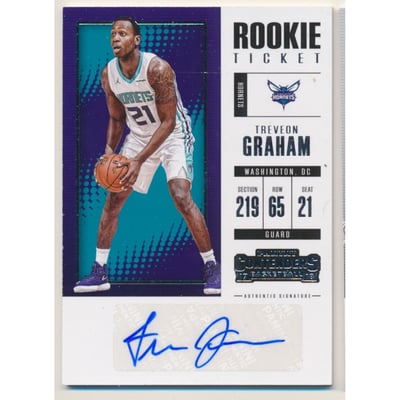 2017-18 Panini Contenders Rookie Season Ticket Retail Autographs #3 Treveon Graham