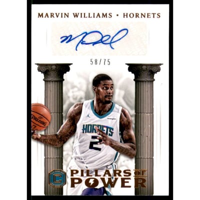 2017-18 Panini Cornerstones Pillars of Power Autographs Bronze #25 Marvin Williams