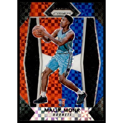 2017-18 Panini Prizm Prizms Red White and Blue #233 Malik Monk