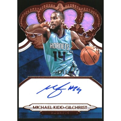 2018-19 Crown Royale Crown Autographs #40 Michael Kidd-Gilchrist/60