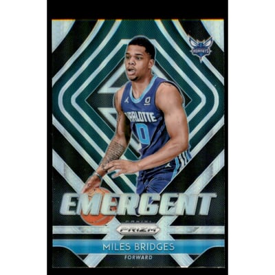 2018-19 Panini Prizm Emergent Prizms Silver #12 Miles Bridges
