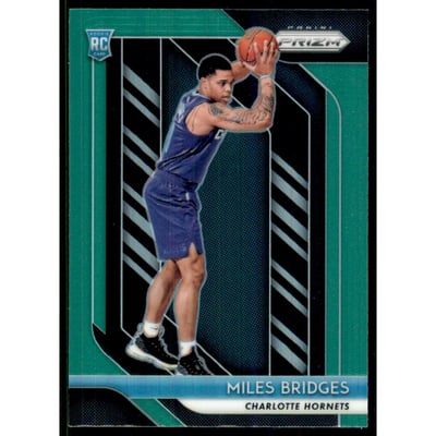 2018-19 Panini Prizm Prizms Green #278 Miles Bridges