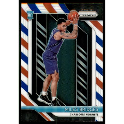 2018-19 Panini Prizm Prizms Red White and Blue #278 Miles Bridges