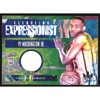 2019-20 Court Kings Fledgling Expressionist Memorabilia #21 PJ Washington Jr.