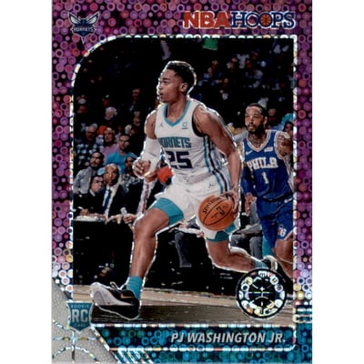 2019-20 Hoops Premium Stock Prizms Purple Disco #209 PJ Washington Jr.
