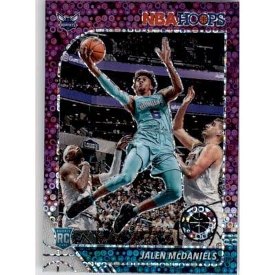 2019-20 Hoops Premium Stock Prizms Purple Disco #246 Jalen McDaniels