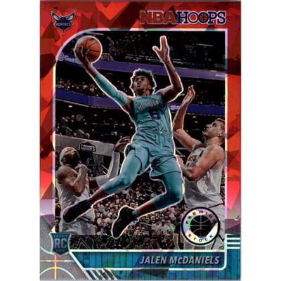 2019-20 Hoops Premium Stock Prizms Red Cracked Ice #246 Jalen McDaniels