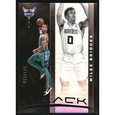 2019-20 Panini Black #8 Miles Bridges