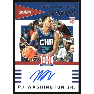 2019-20 Panini Chronicles Hometown Heroes Rookie Autographs #1 PJ Washington Jr./99